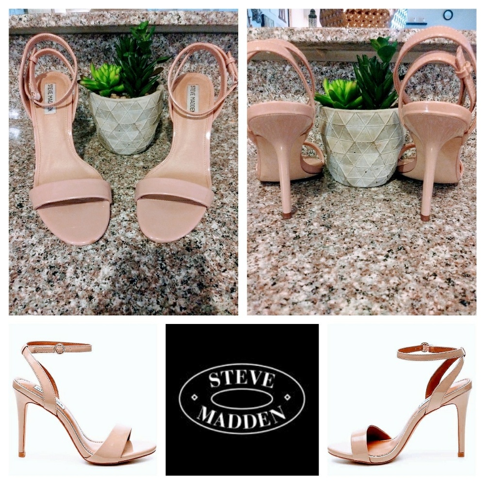 Steve Madden Blush Nude Strappy Heel Sandals